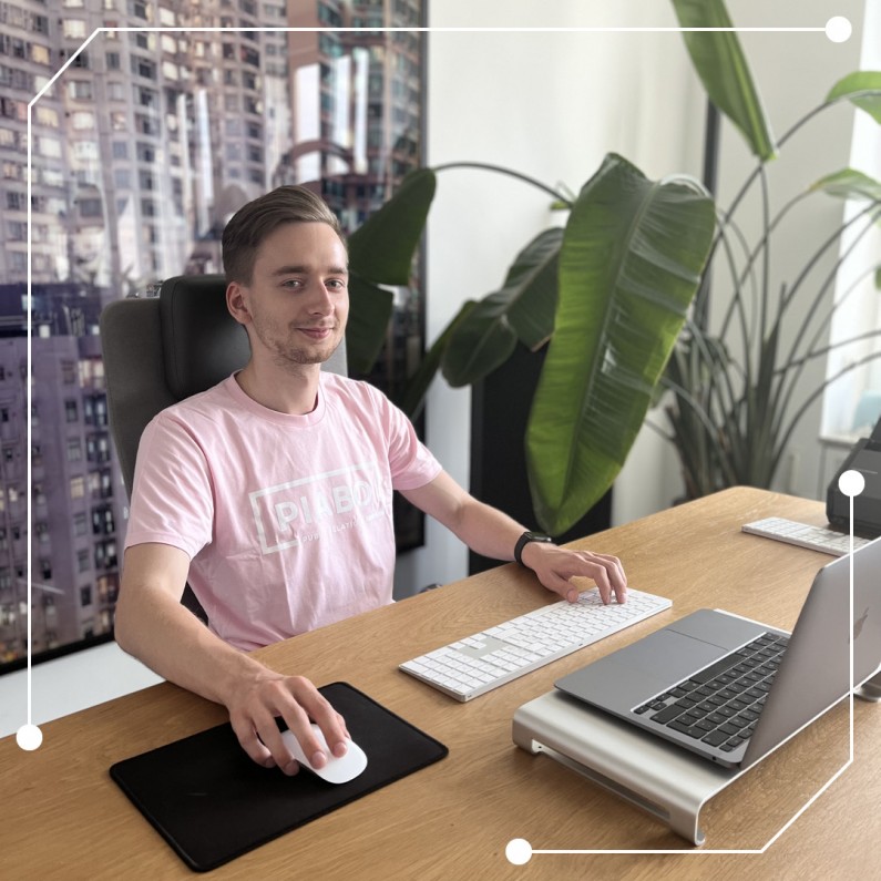 Nico at our CEOs desk